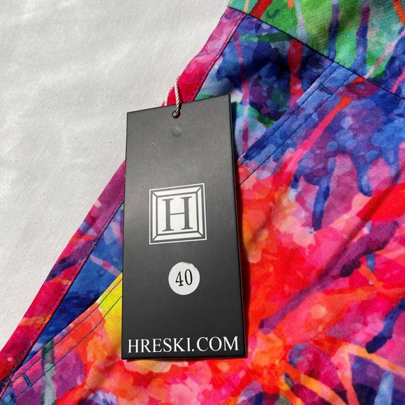 NWT Hreski Explosion of color mulitcolored golf shorts men’s size 40 - Picture 6 of 6